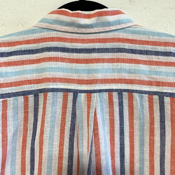 Banana Republic NWT Petite L Womens Dolman Sleeve Linen Blend Button Down Shirt - Picture 8 of 12